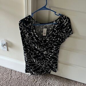 Stylish Black and White Women's Top